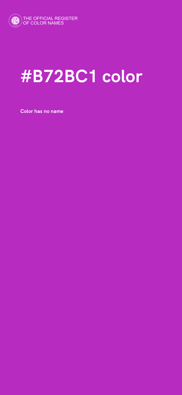 #B72BC1 color image
