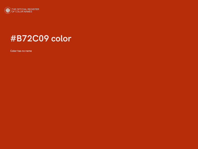 #B72C09 color image