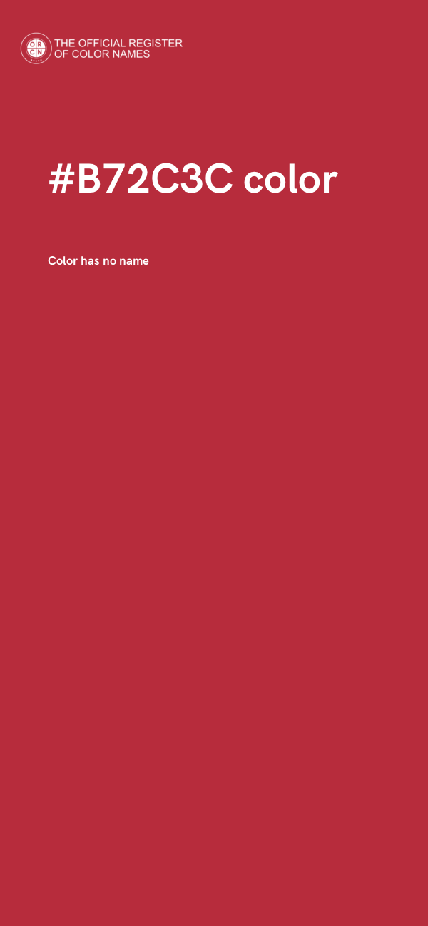 #B72C3C color image