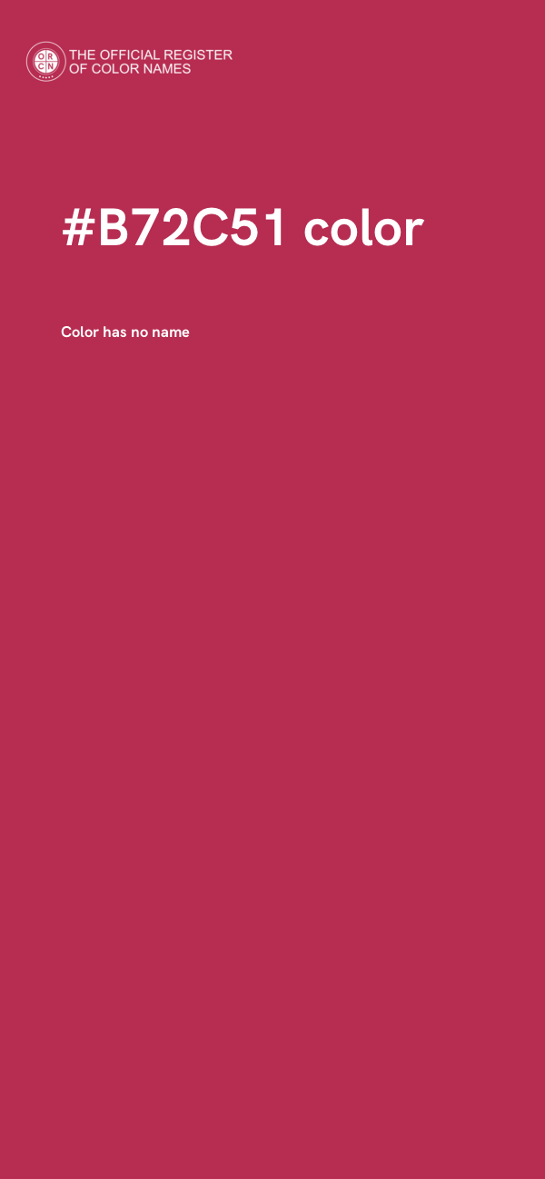 #B72C51 color image
