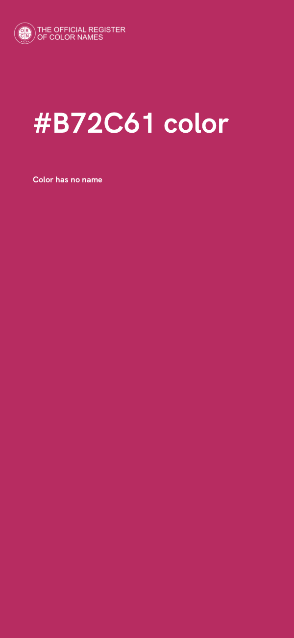 #B72C61 color image
