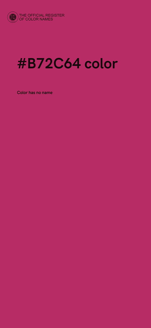 #B72C64 color image