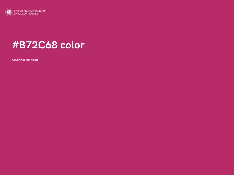 #B72C68 color image