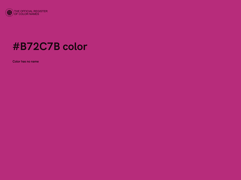 #B72C7B color image