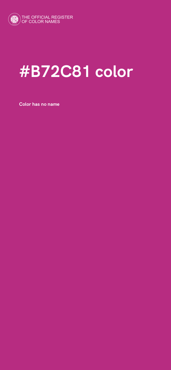 #B72C81 color image