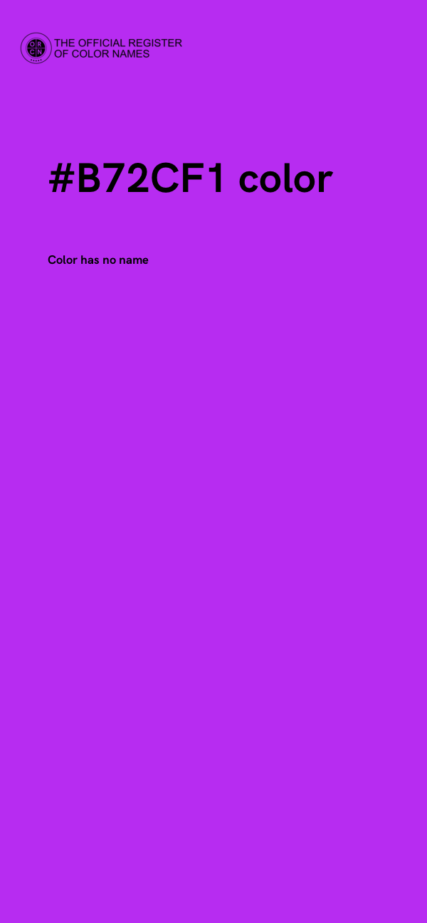 #B72CF1 color image