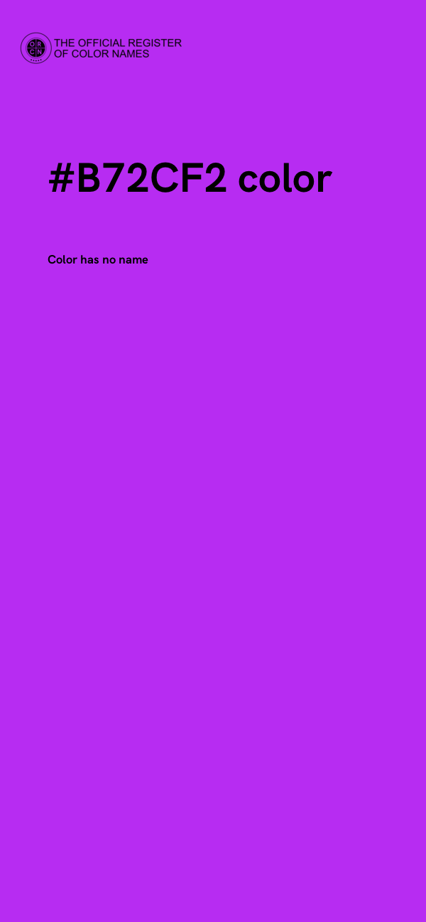 #B72CF2 color image