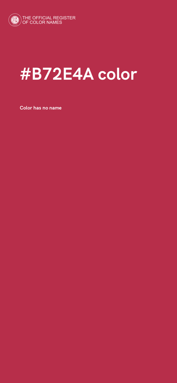 #B72E4A color image