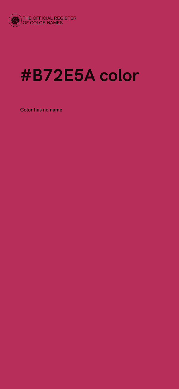 #B72E5A color image