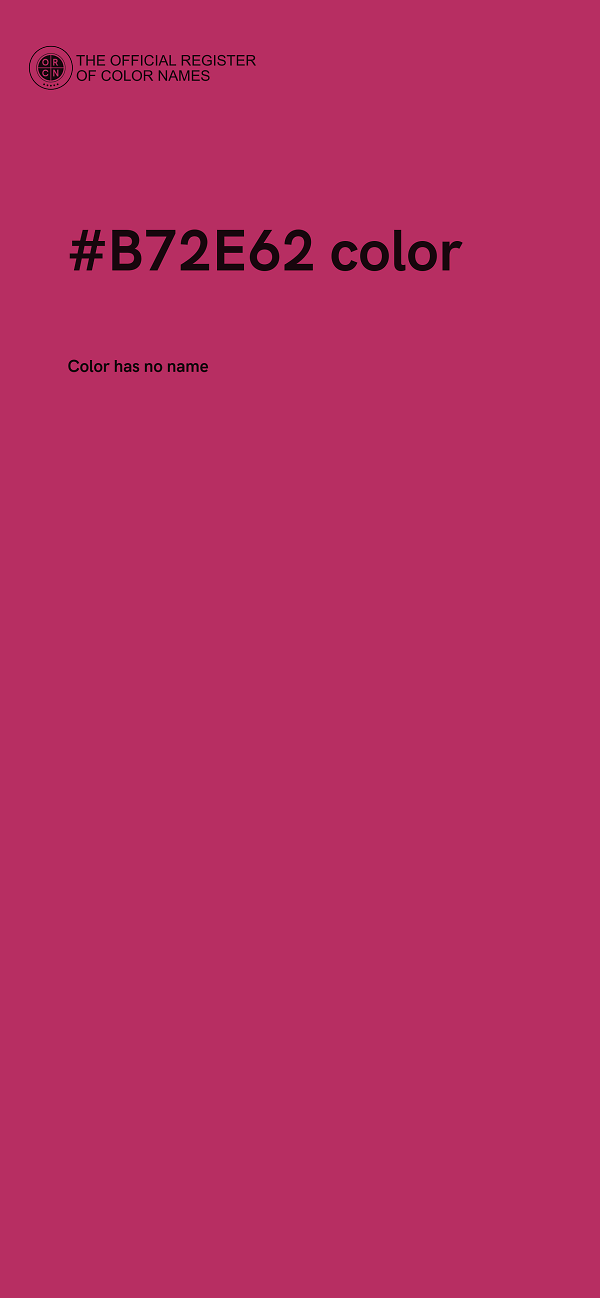 #B72E62 color image