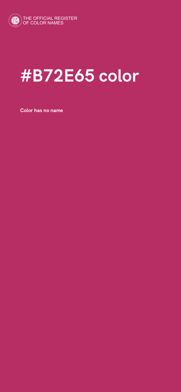 #B72E65 color image