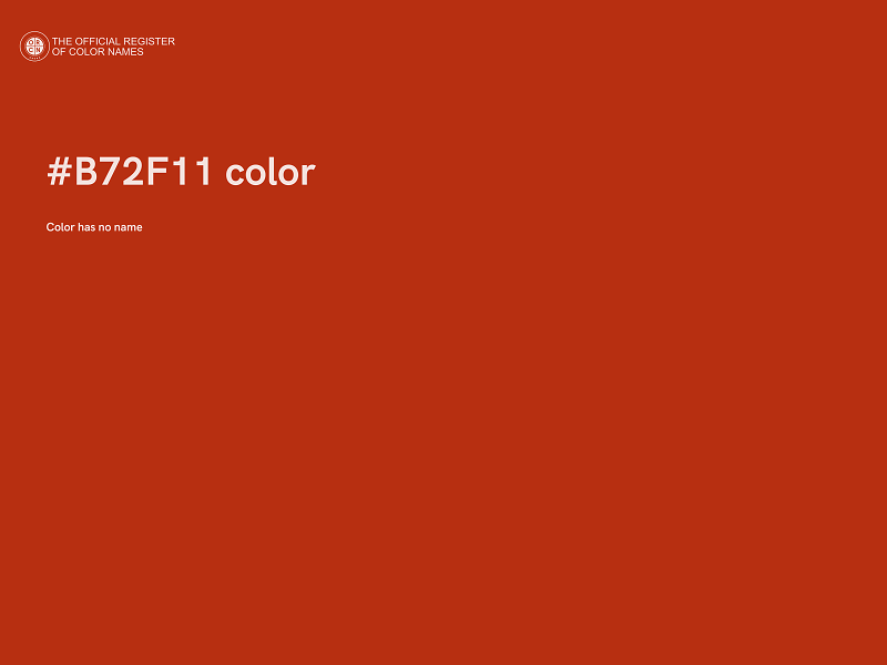 #B72F11 color image