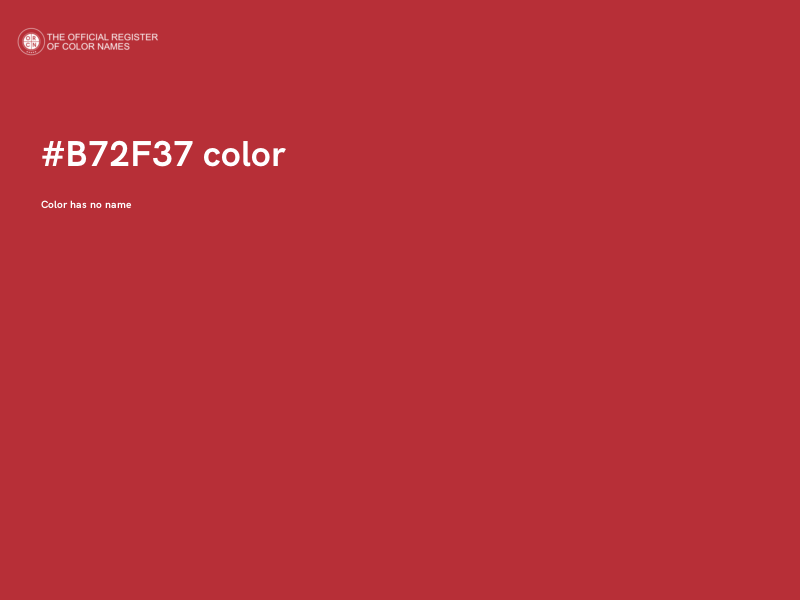 #B72F37 color image