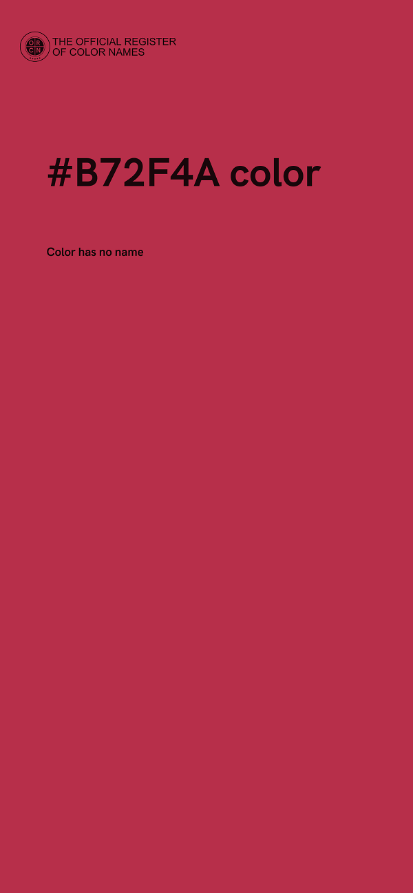 #B72F4A color image