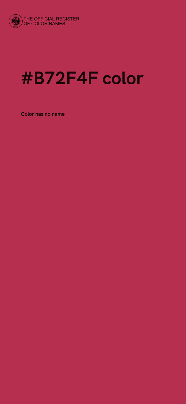 #B72F4F color image