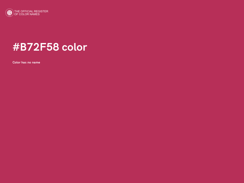 #B72F58 color image
