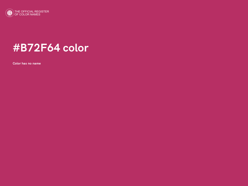 #B72F64 color image
