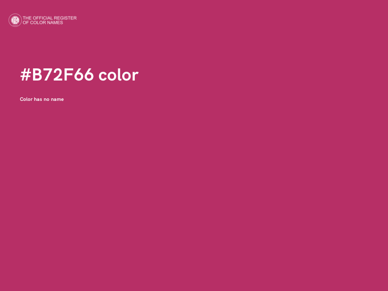 #B72F66 color image