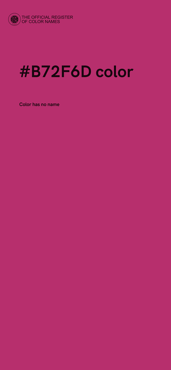#B72F6D color image
