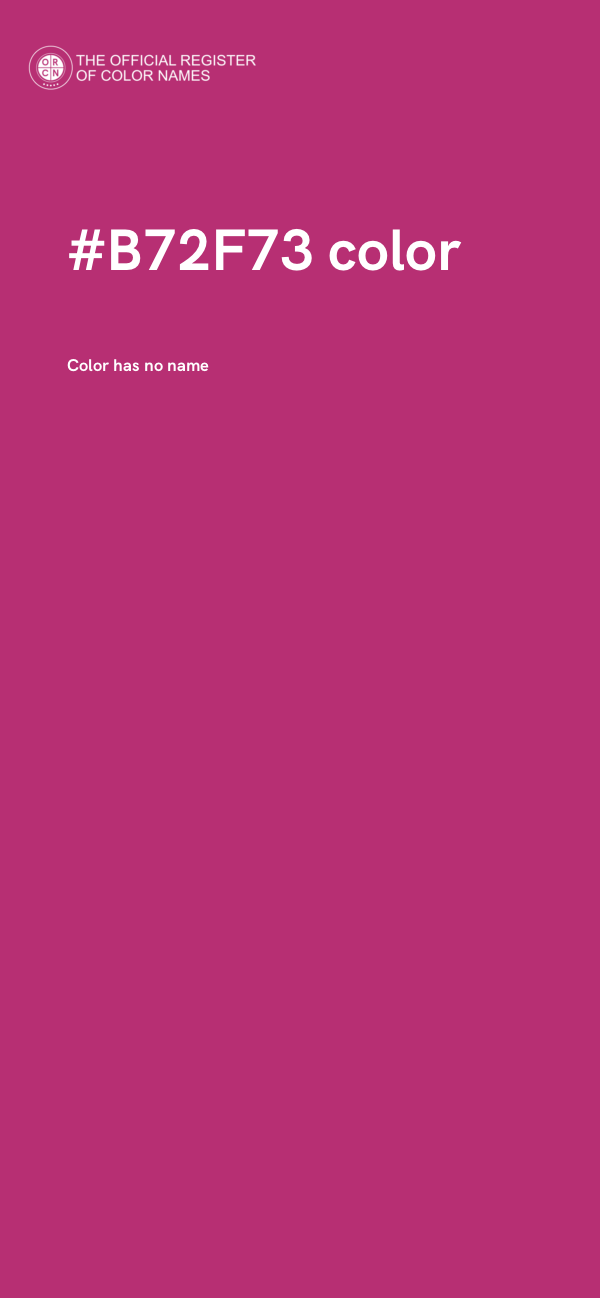 #B72F73 color image
