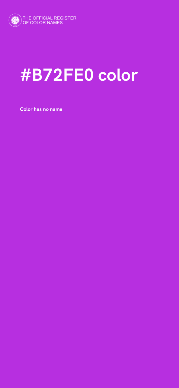 #B72FE0 color image
