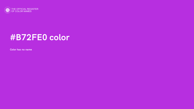 #B72FE0 color image