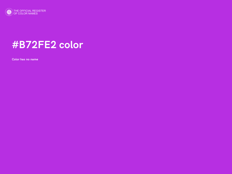 #B72FE2 color image