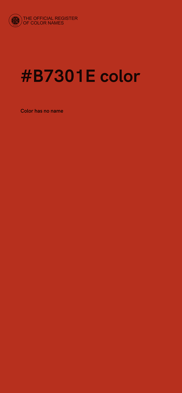 #B7301E color image