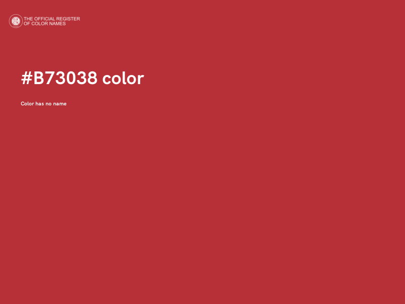 #B73038 color image