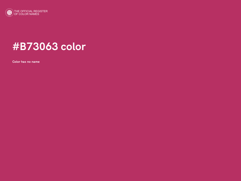 #B73063 color image