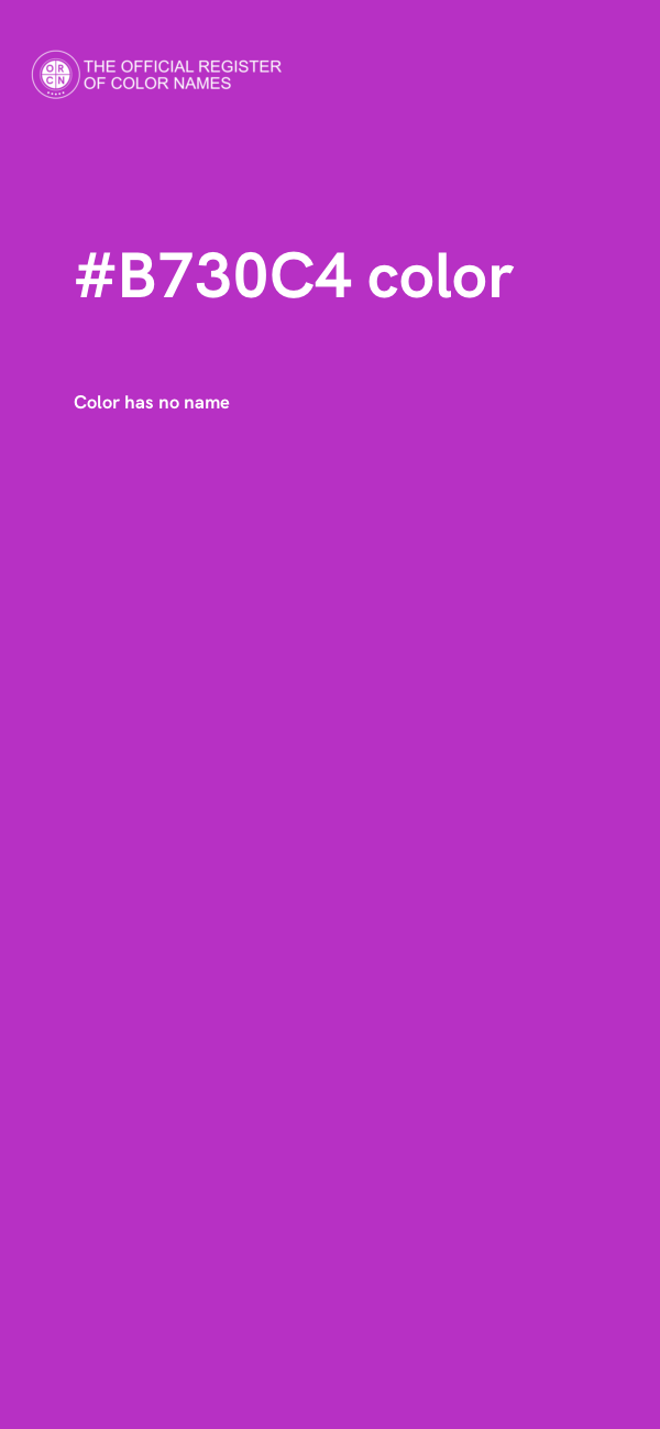 #B730C4 color image