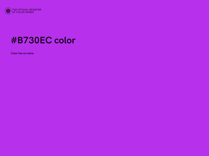 #B730EC color image