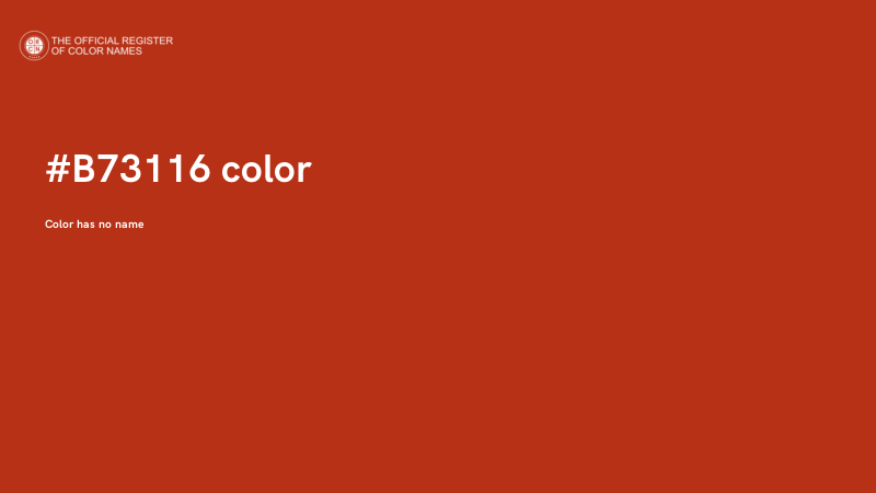 #B73116 color image