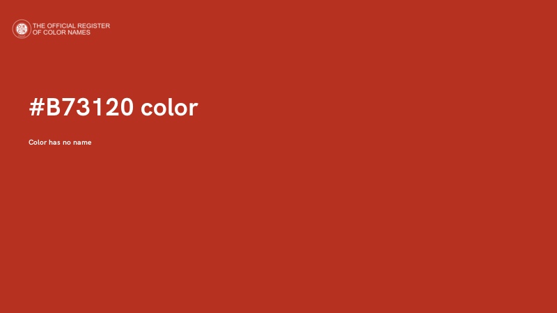 #B73120 color image