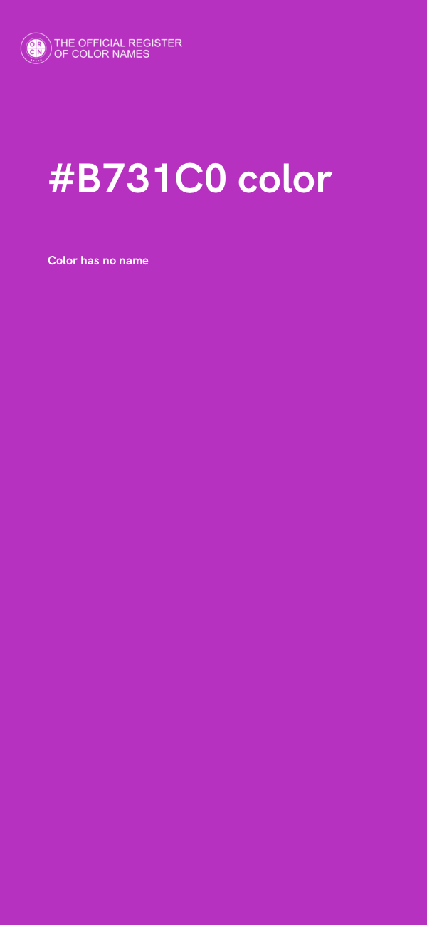 #B731C0 color image
