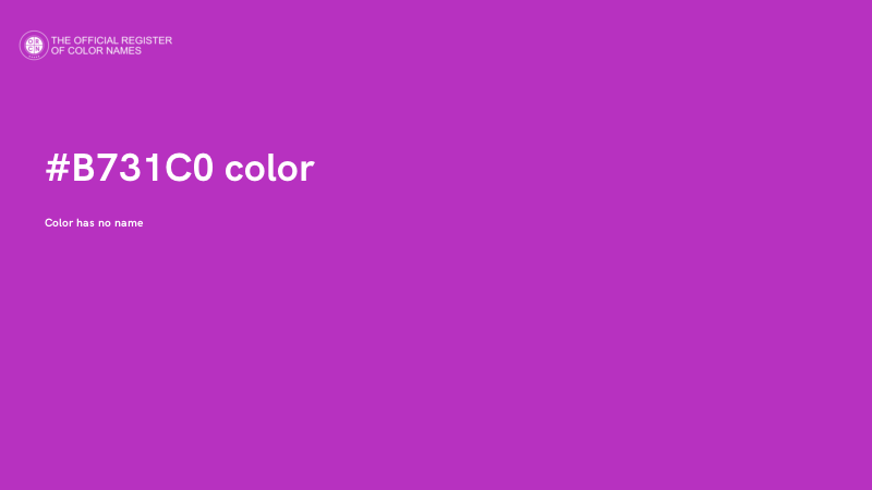 #B731C0 color image