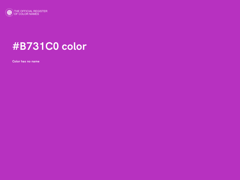 #B731C0 color image