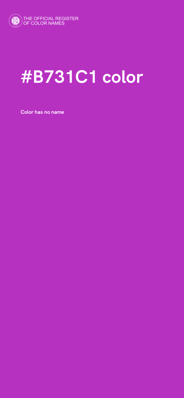 #B731C1 color image