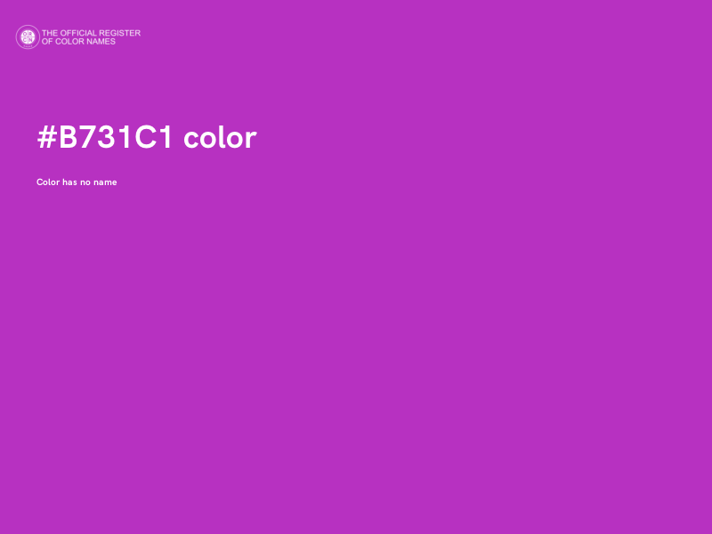 #B731C1 color image