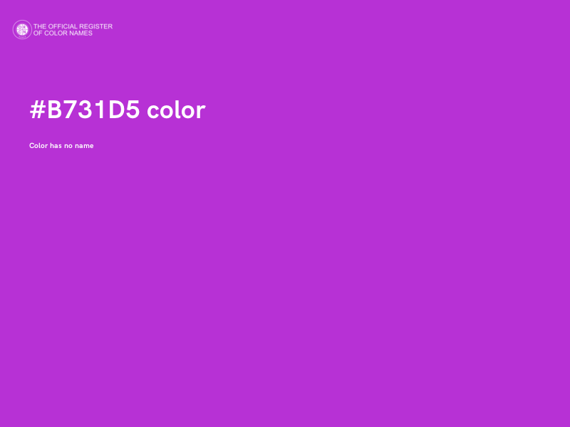 #B731D5 color image