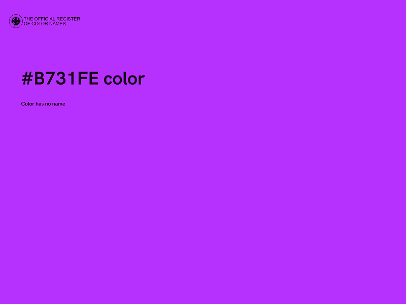 #B731FE color image