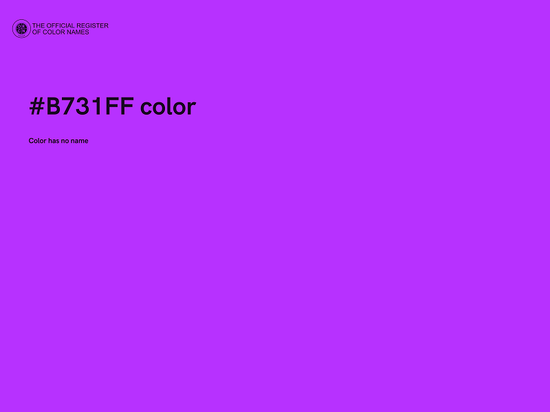 #B731FF color image