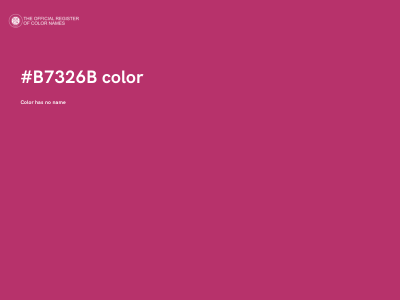 #B7326B color image