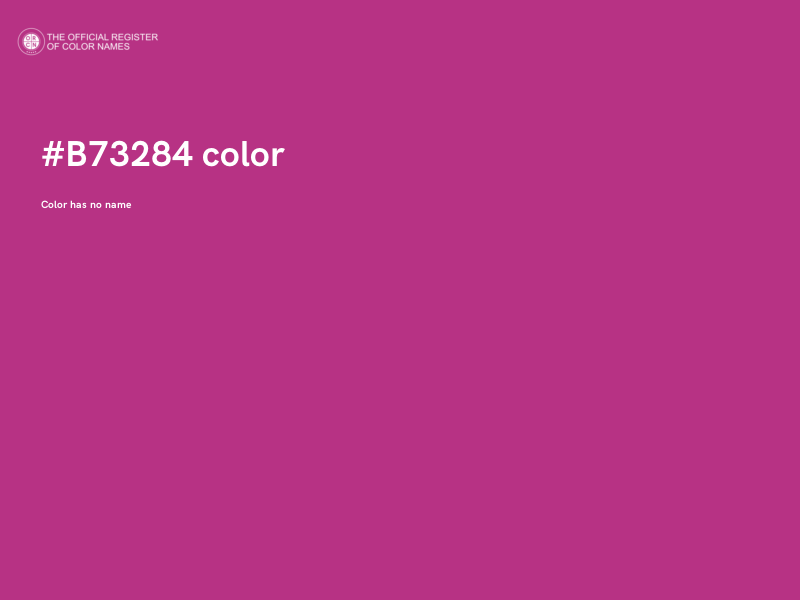 #B73284 color image