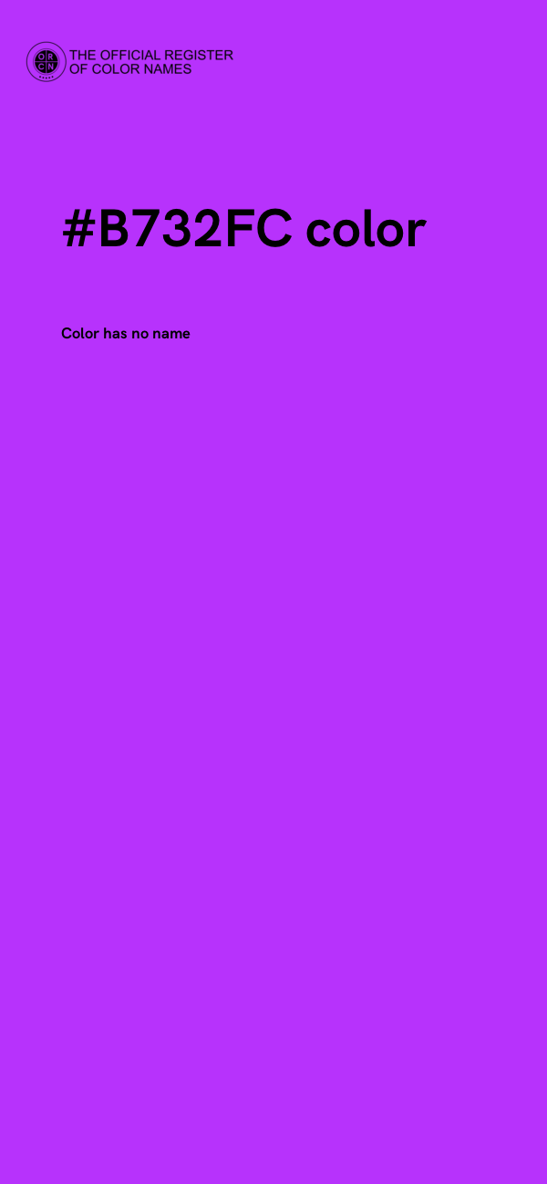 #B732FC color image