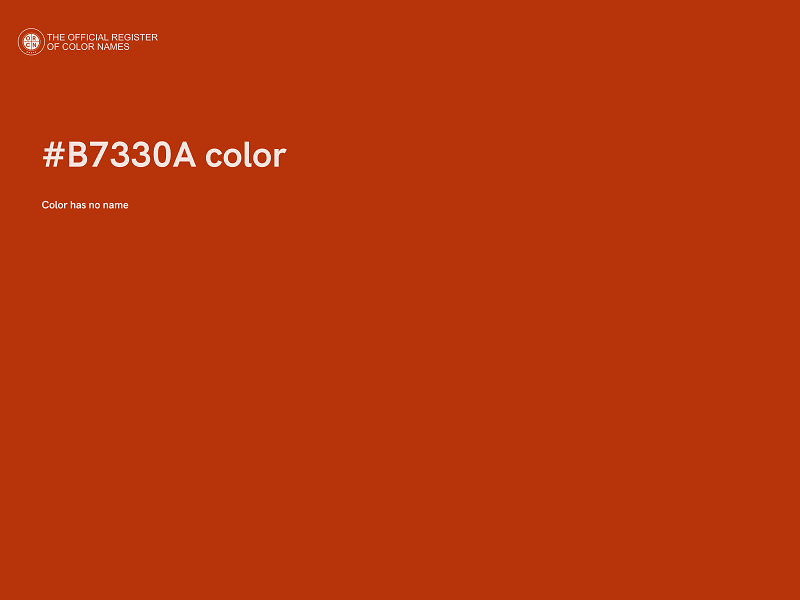 #B7330A color image