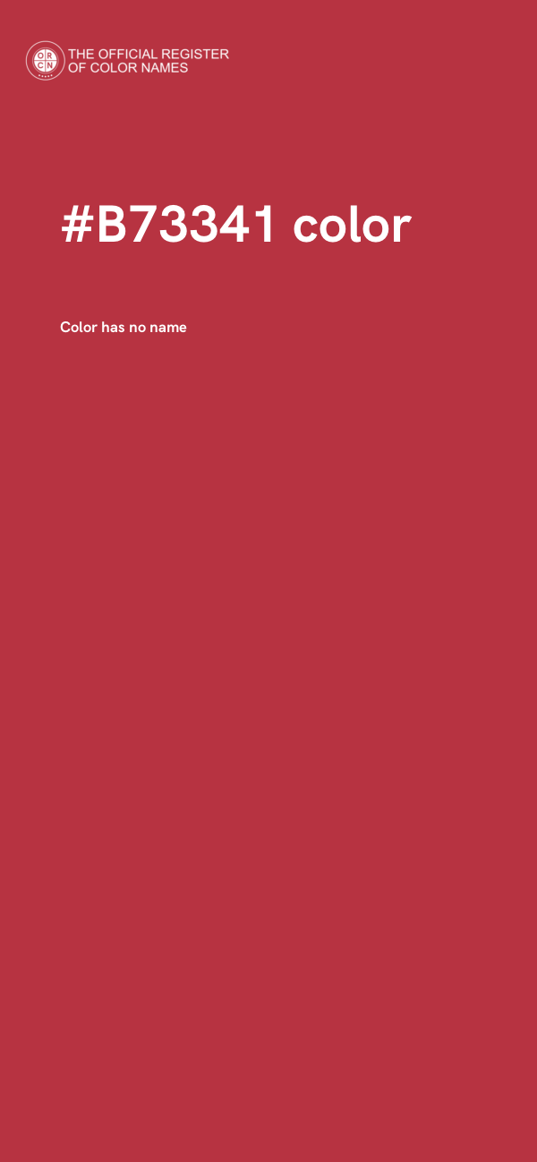 #B73341 color image