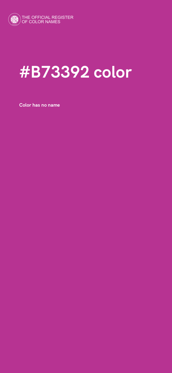 #B73392 color image