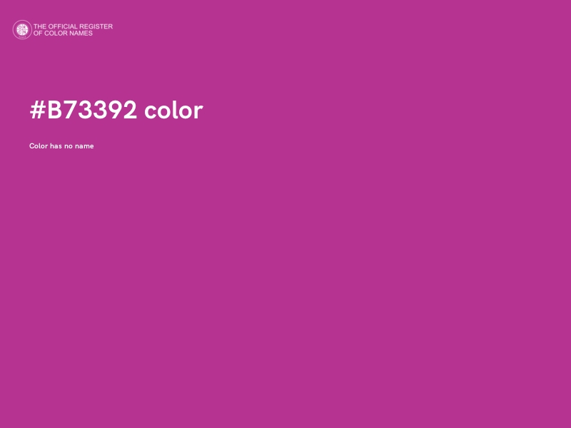 #B73392 color image