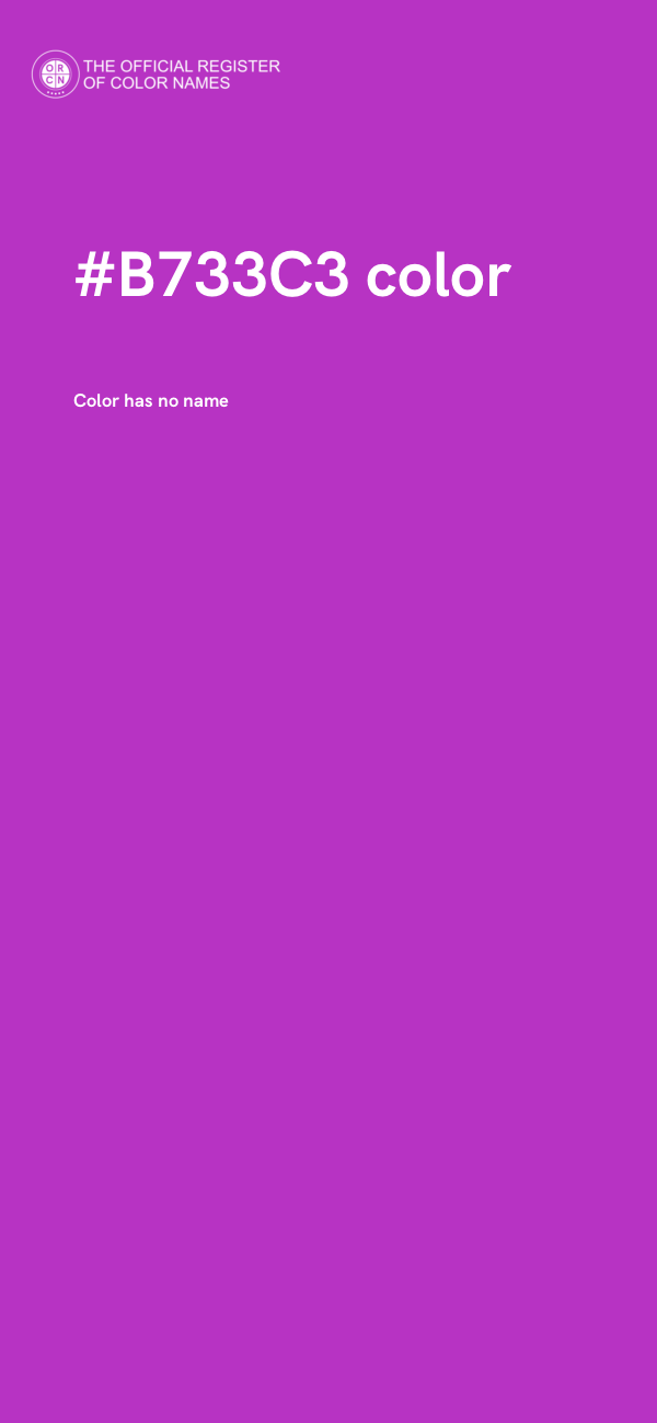 #B733C3 color image